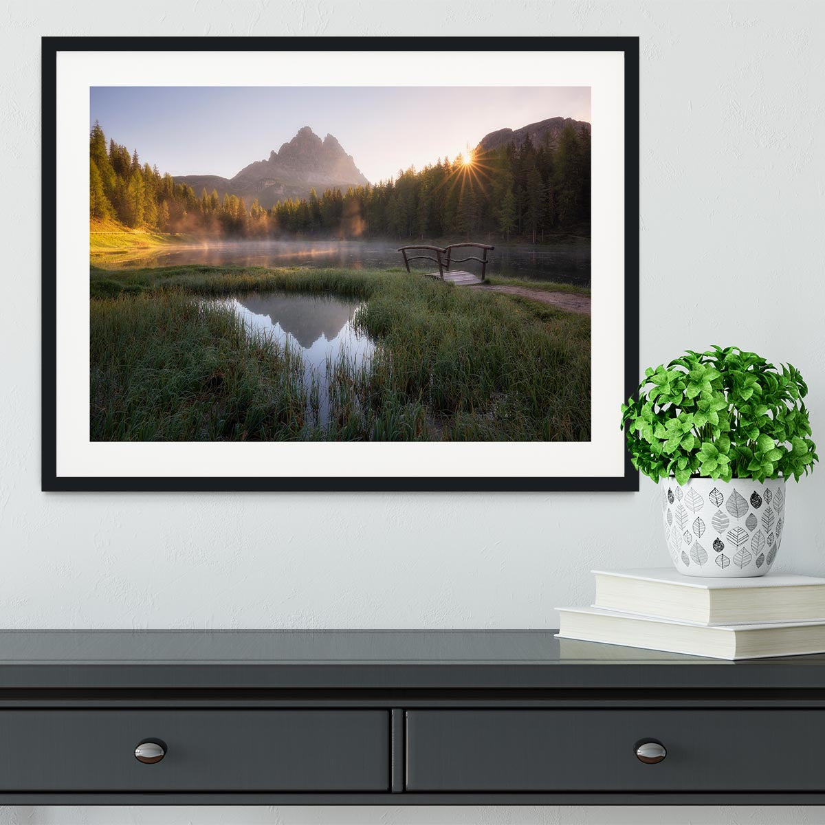 Morning Silence Framed Print - Canvas Art Rocks - 1