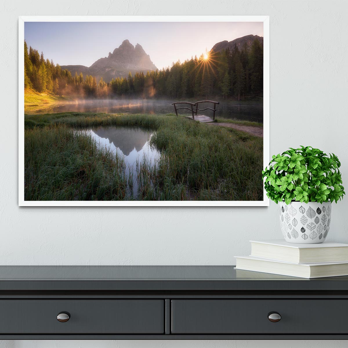 Morning Silence Framed Print - Canvas Art Rocks -6