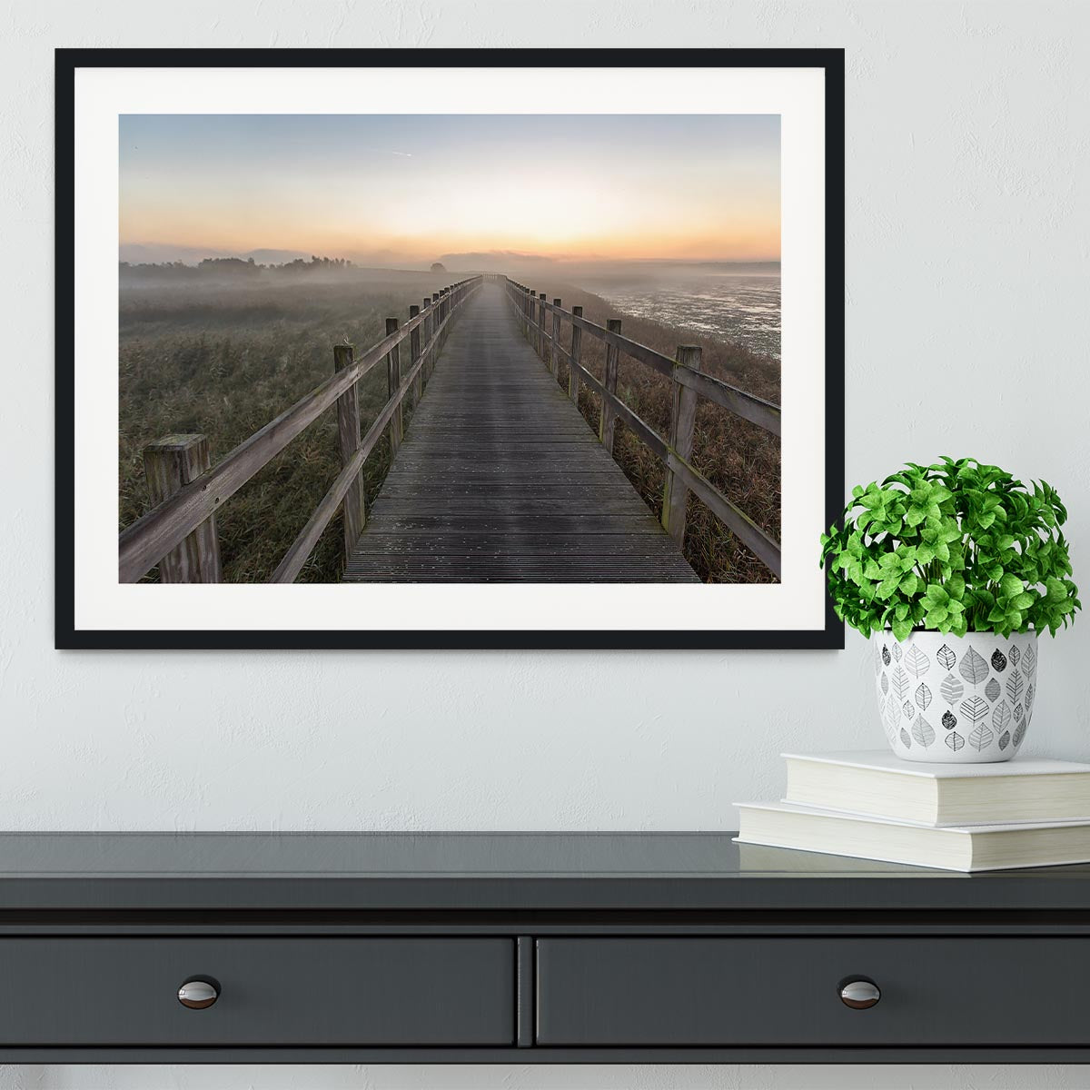 Morning Walk Framed Print - Canvas Art Rocks - 1