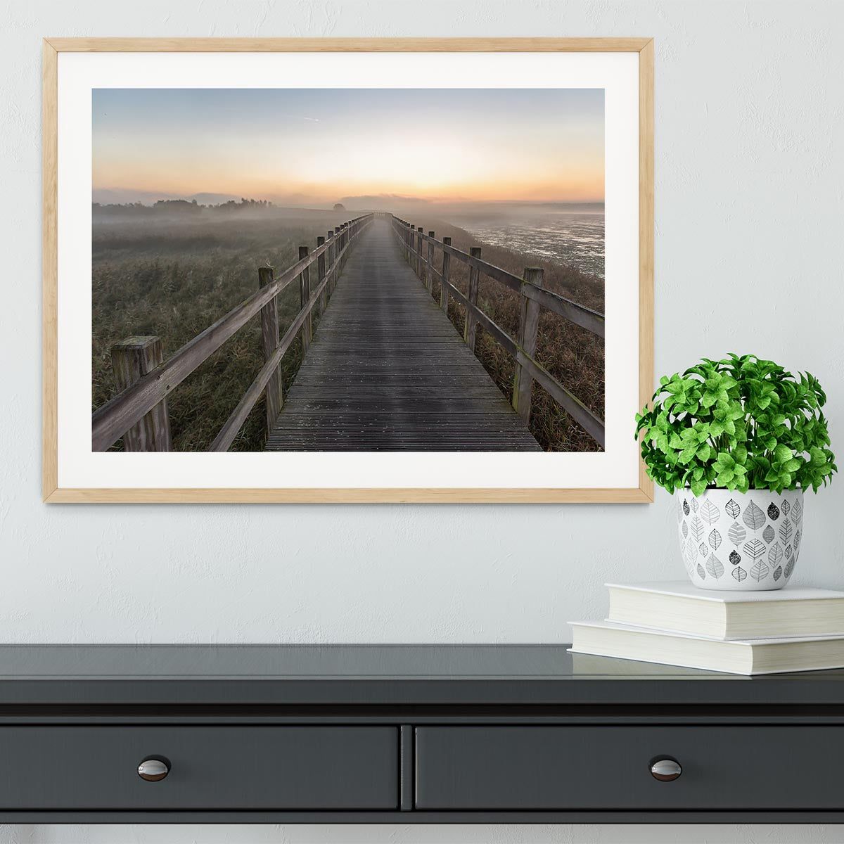 Morning Walk Framed Print - Canvas Art Rocks - 3