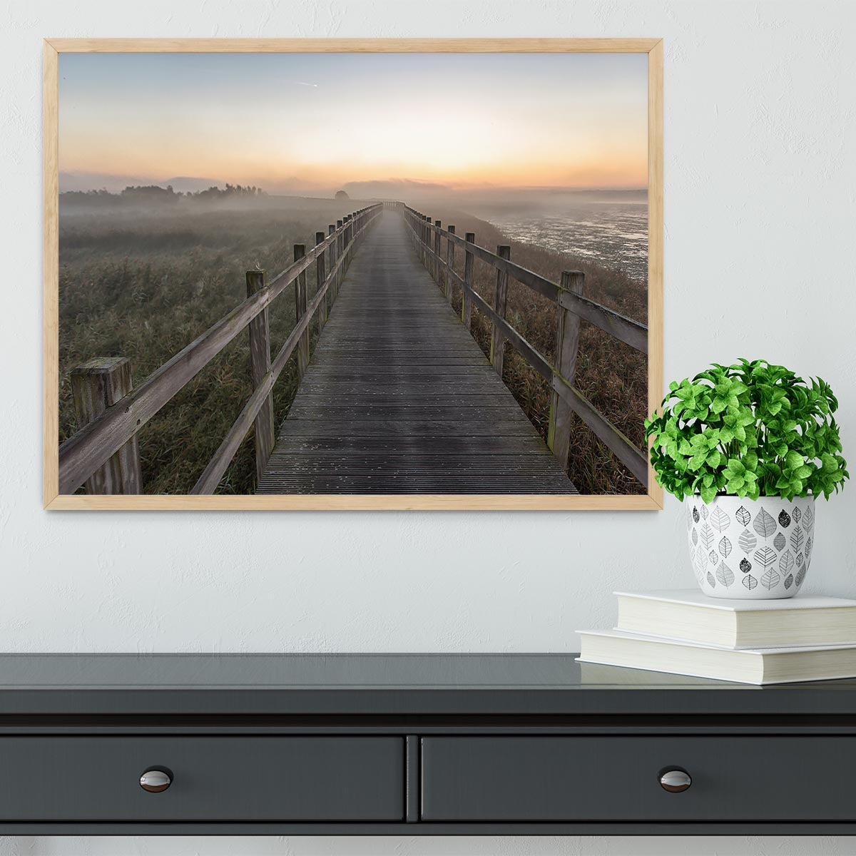 Morning Walk Framed Print - Canvas Art Rocks - 4