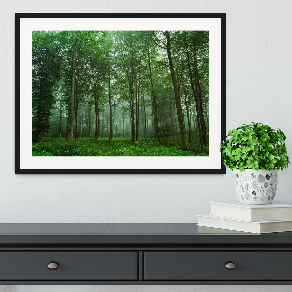 Forest View Framed Print - Canvas Art Rocks - 1