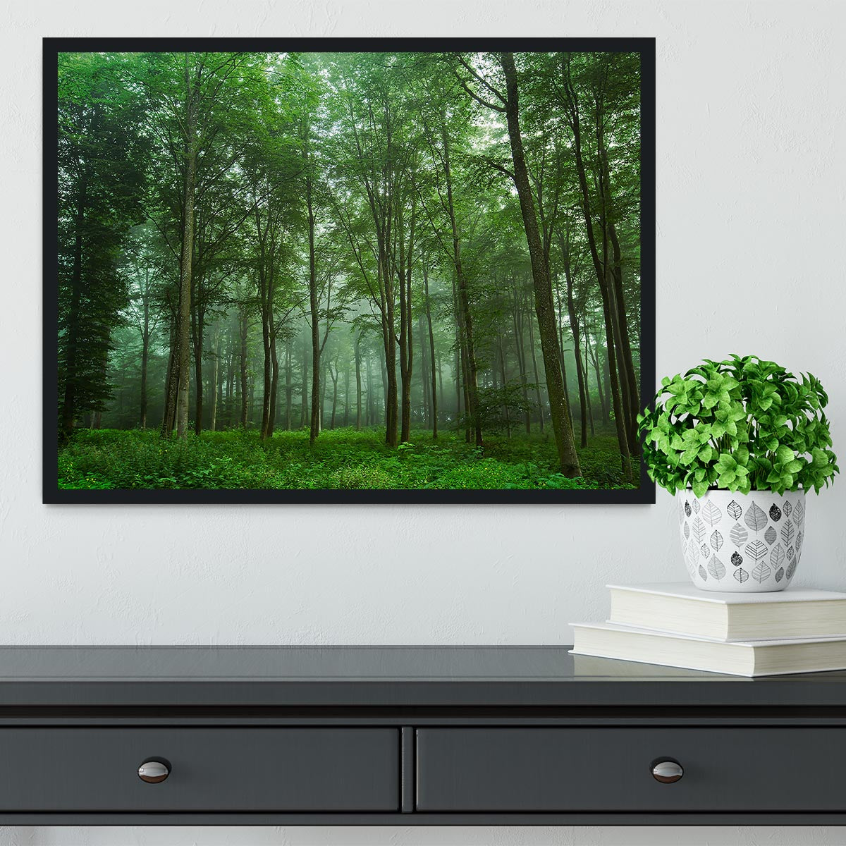 Forest View Framed Print - Canvas Art Rocks - 2