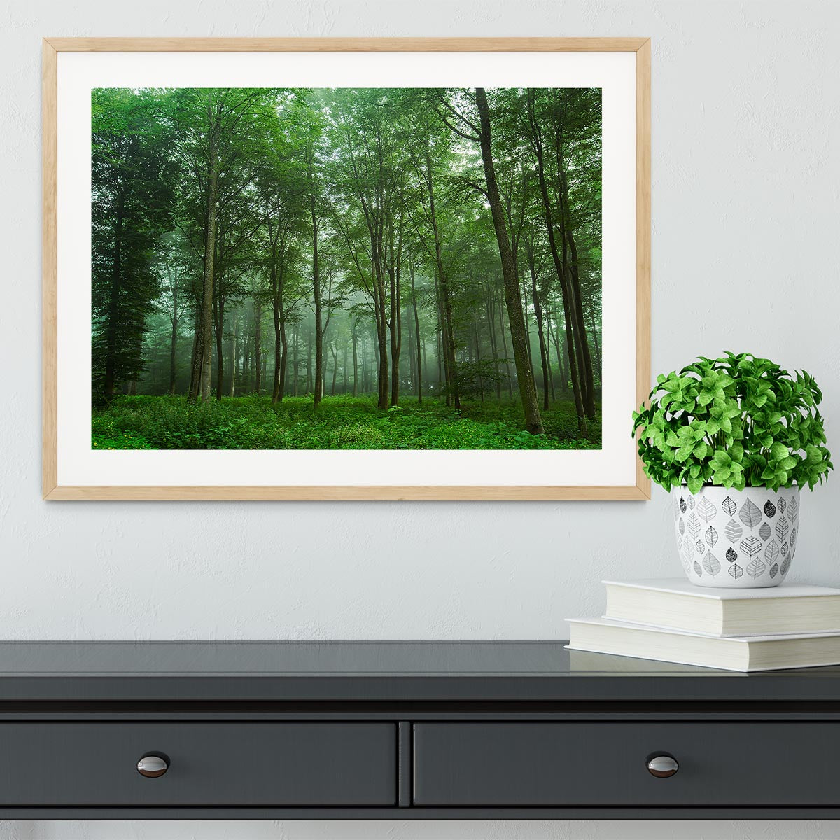 Forest View Framed Print - Canvas Art Rocks - 3