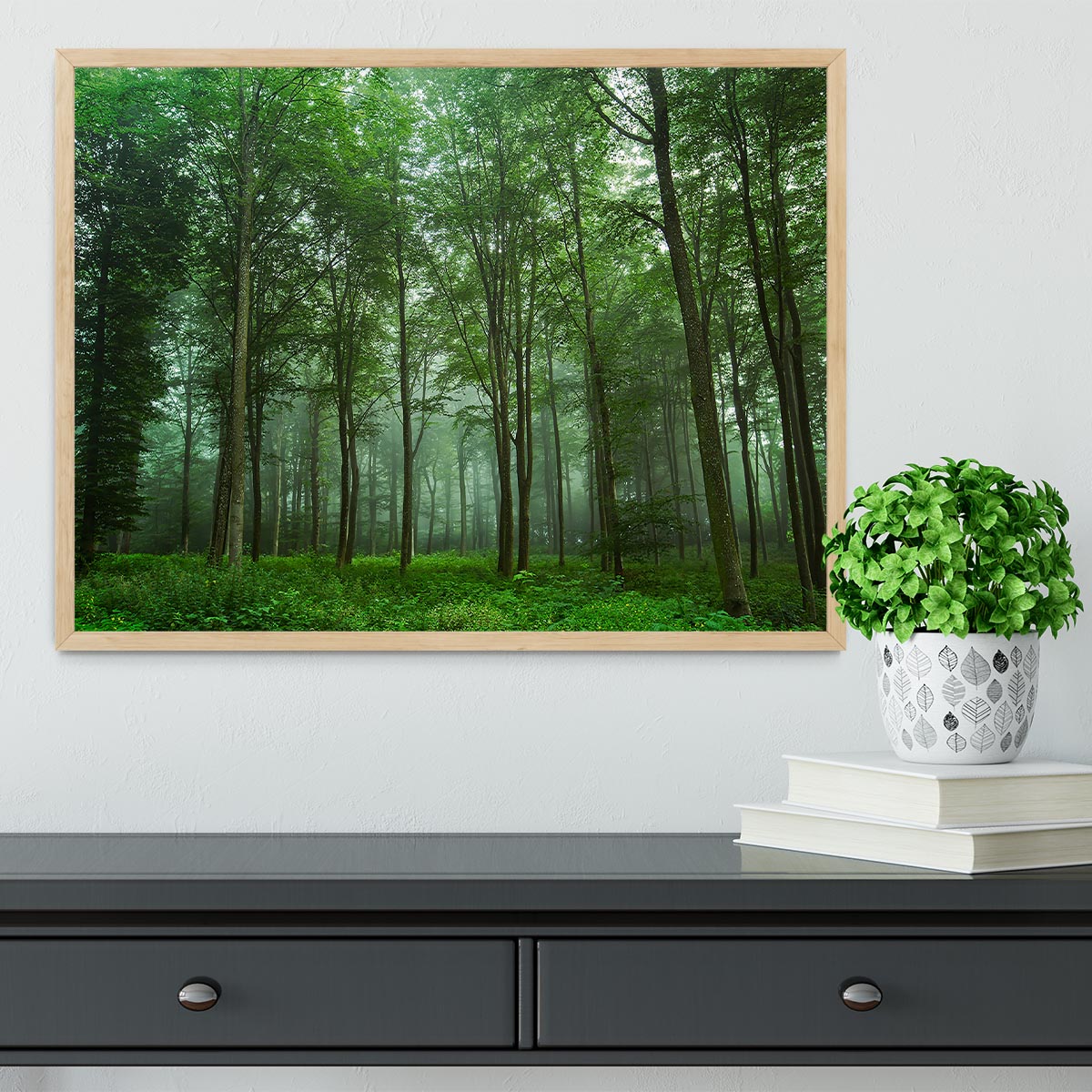 Forest View Framed Print - Canvas Art Rocks - 4