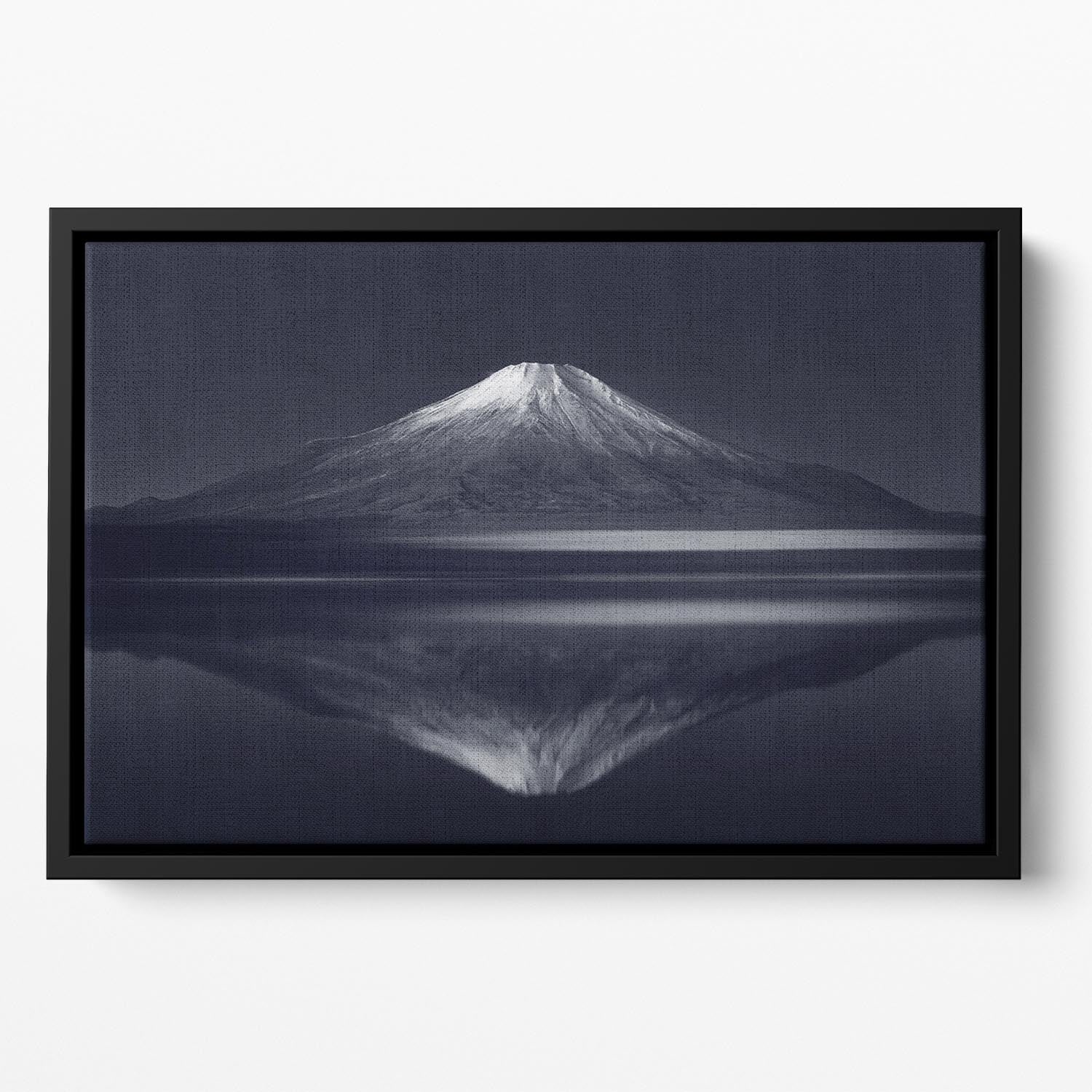 Reflection Mt Fuji Floating Framed Canvas - Canvas Art Rocks - 2