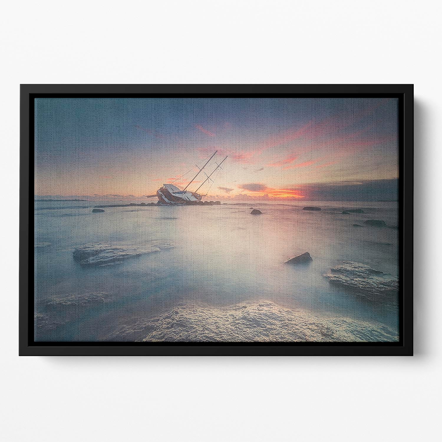 Adrift Floating Framed Canvas - Canvas Art Rocks - 2