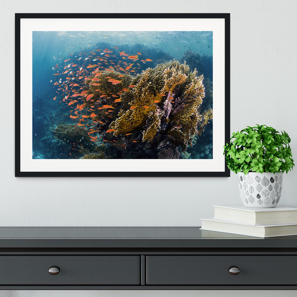 Reefscape Framed Print - Canvas Art Rocks - 1