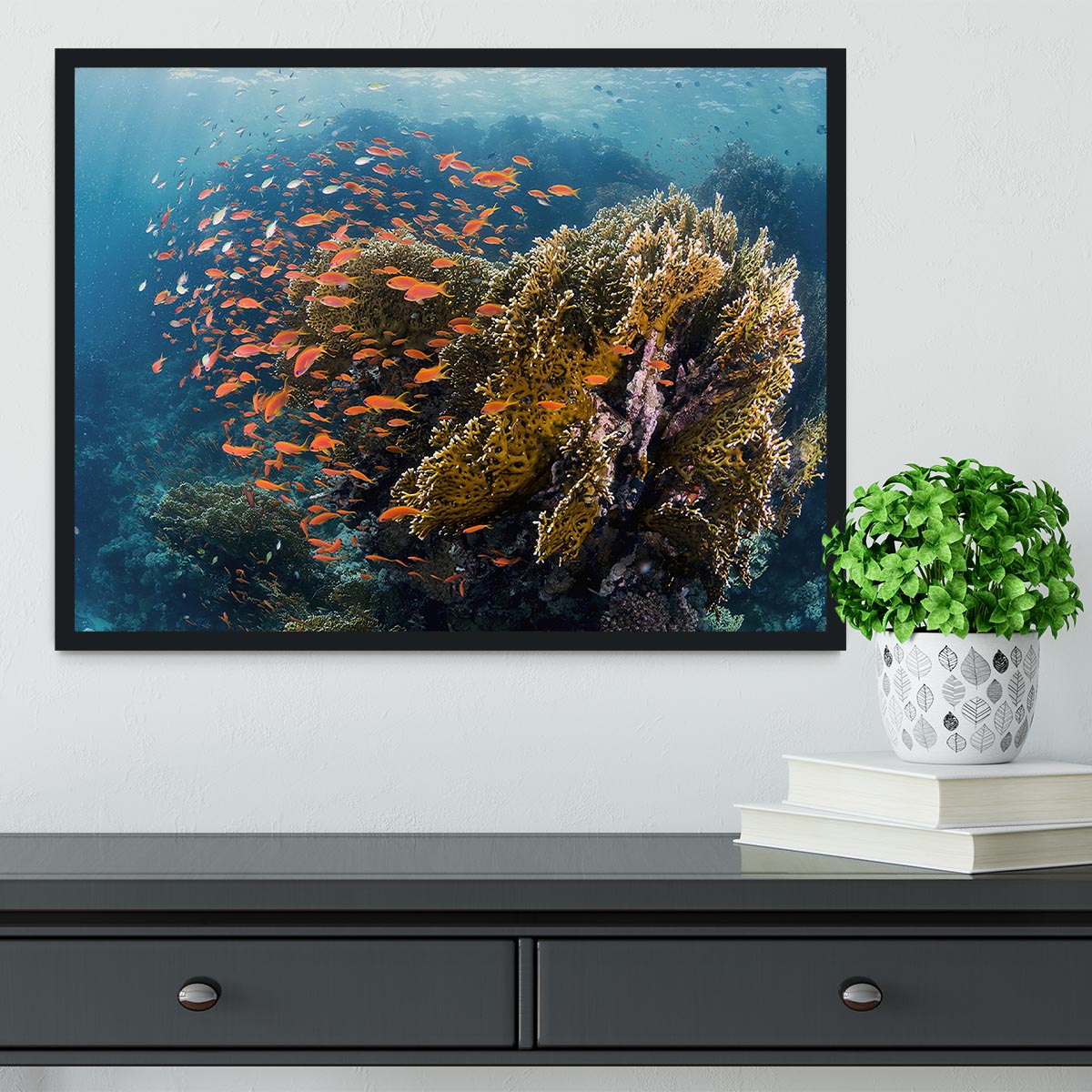 Reefscape Framed Print - Canvas Art Rocks - 2