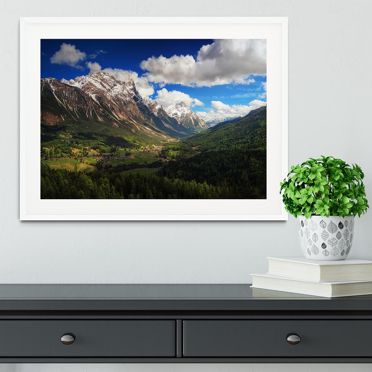 Un Valle Framed Print - Canvas Art Rocks - 5