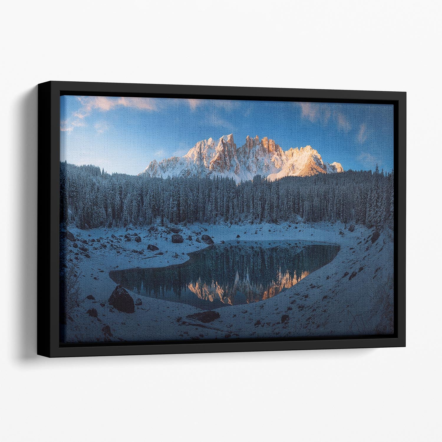 The First Morning 3 Floating Framed Canvas - Canvas Art Rocks - 1