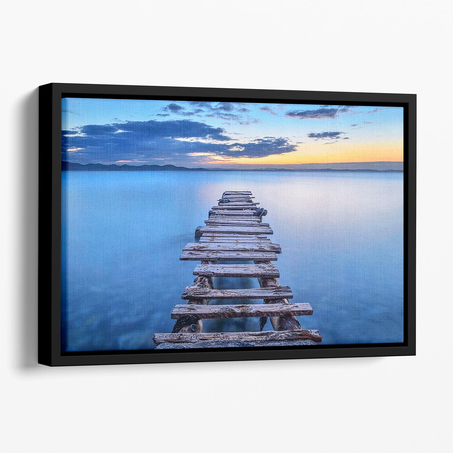 Pier Floating Framed Canvas - Canvas Art Rocks - 1