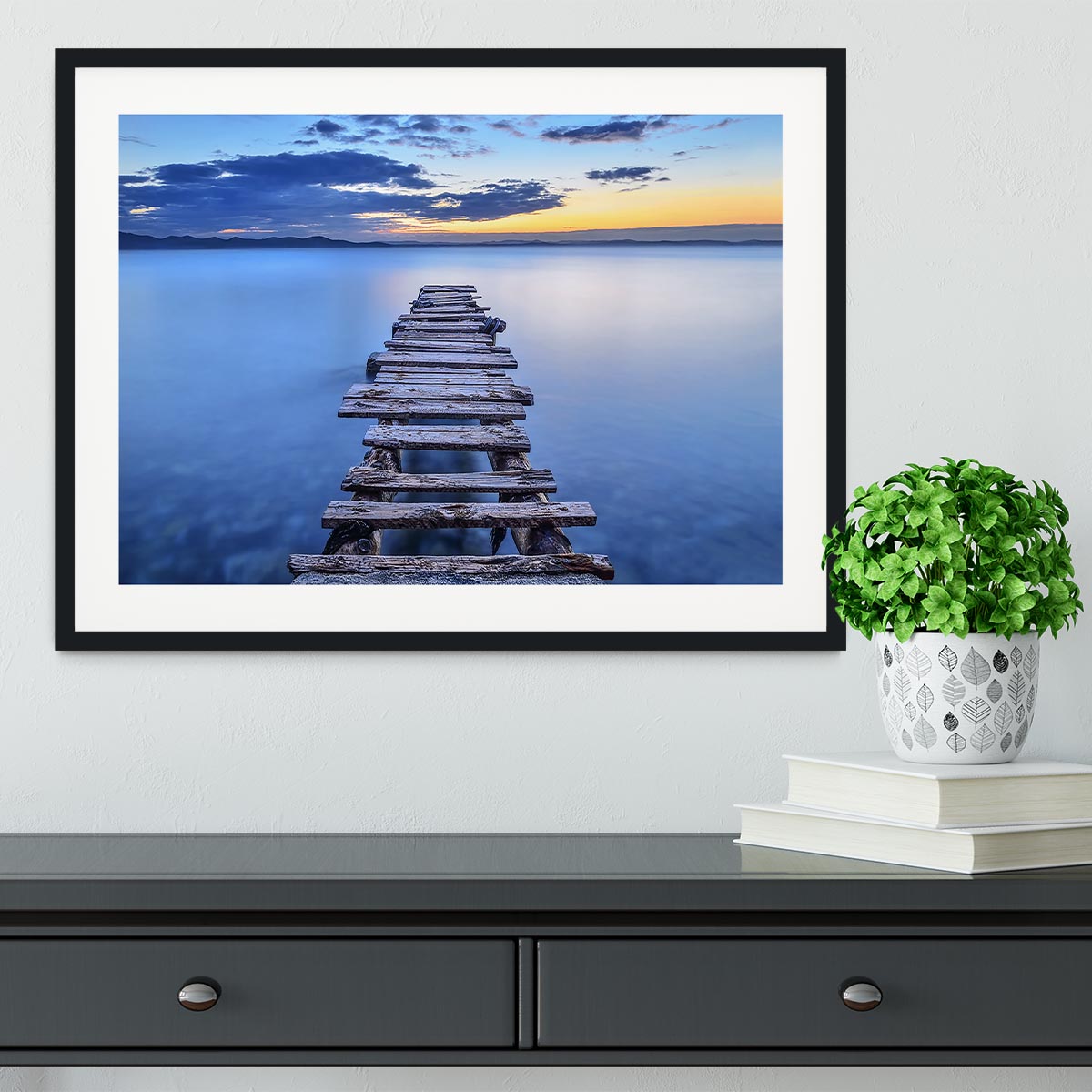 Pier Framed Print - Canvas Art Rocks - 1