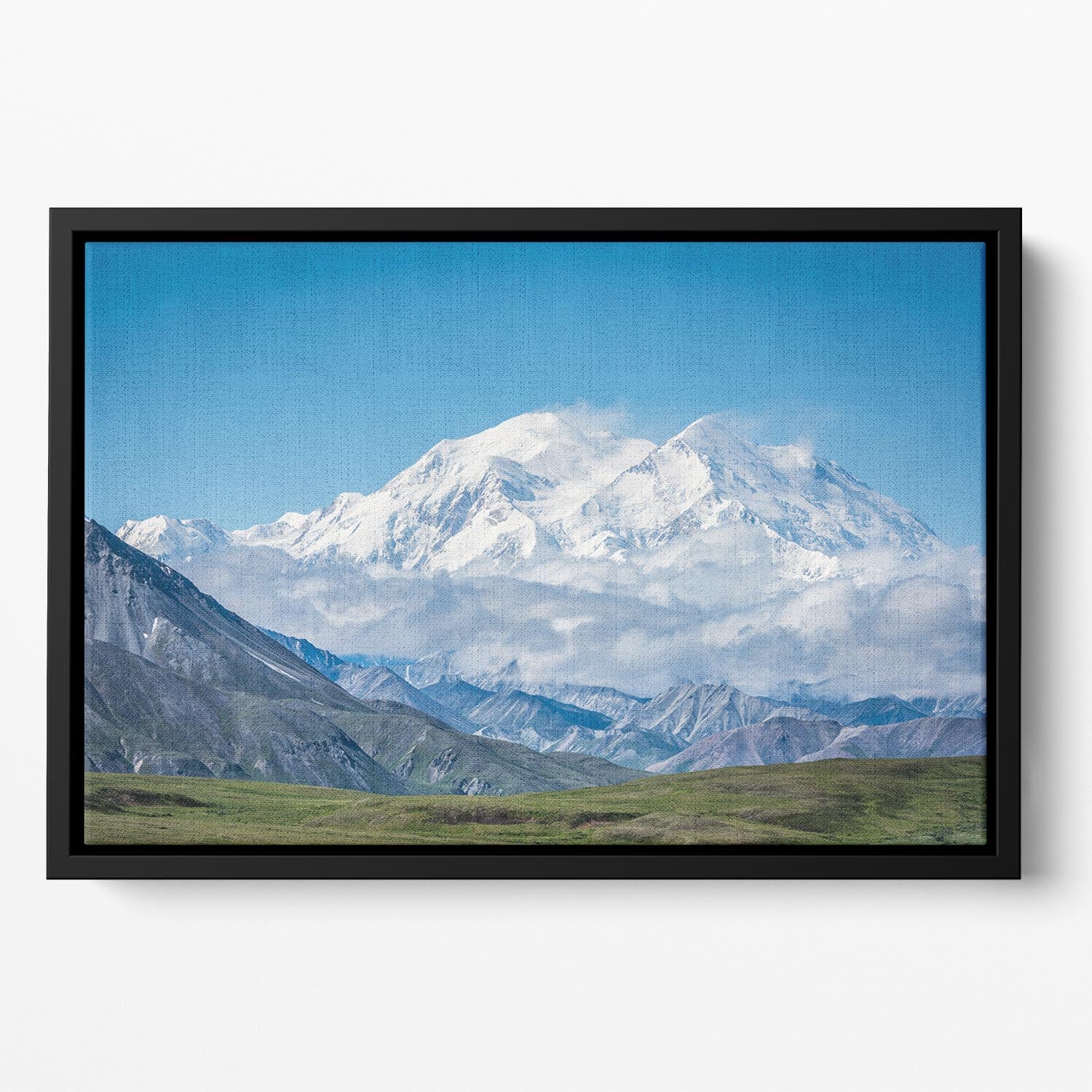 Mt Denali Alaska Floating Framed Canvas - Canvas Art Rocks - 2