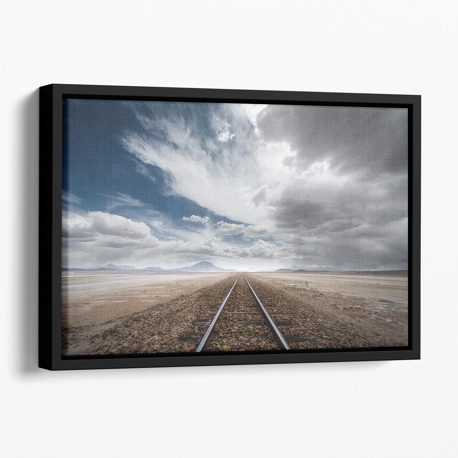 The Long Road Floating Framed Canvas - Canvas Art Rocks - 1