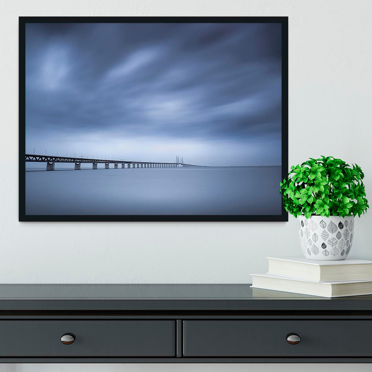 The Bridge Framed Print - Canvas Art Rocks - 2