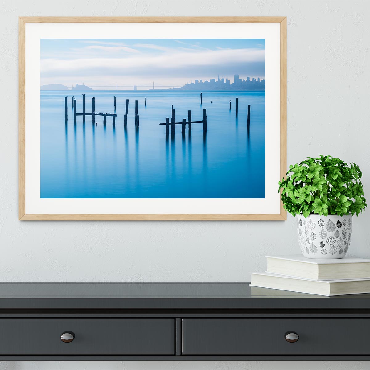 The Old Pier Of Sausalito Framed Print - Canvas Art Rocks - 3