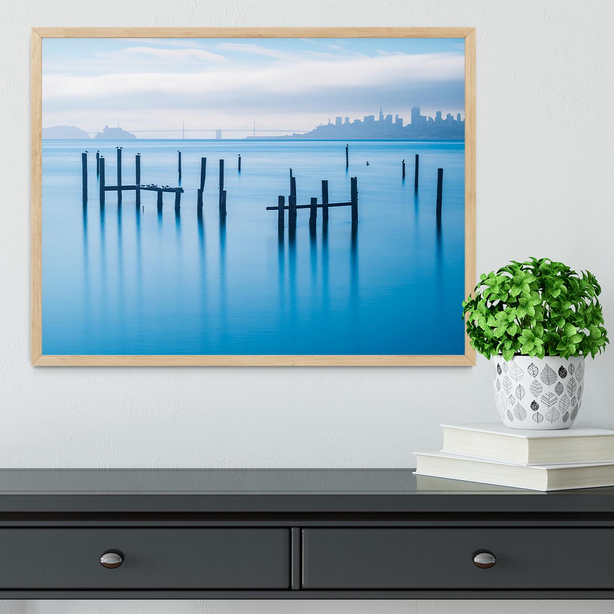 The Old Pier Of Sausalito Framed Print - Canvas Art Rocks - 4