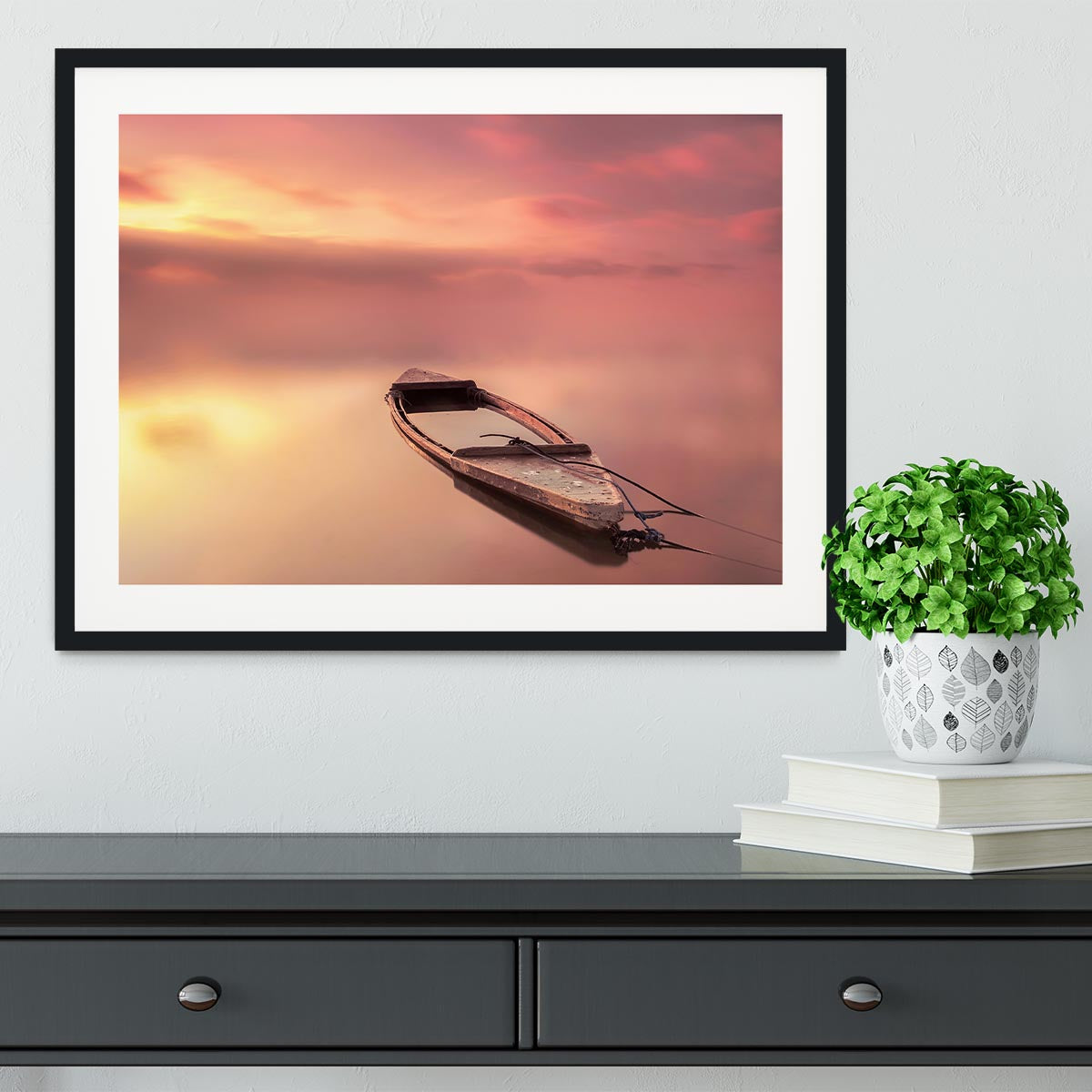 The Boat Framed Print - Canvas Art Rocks - 1