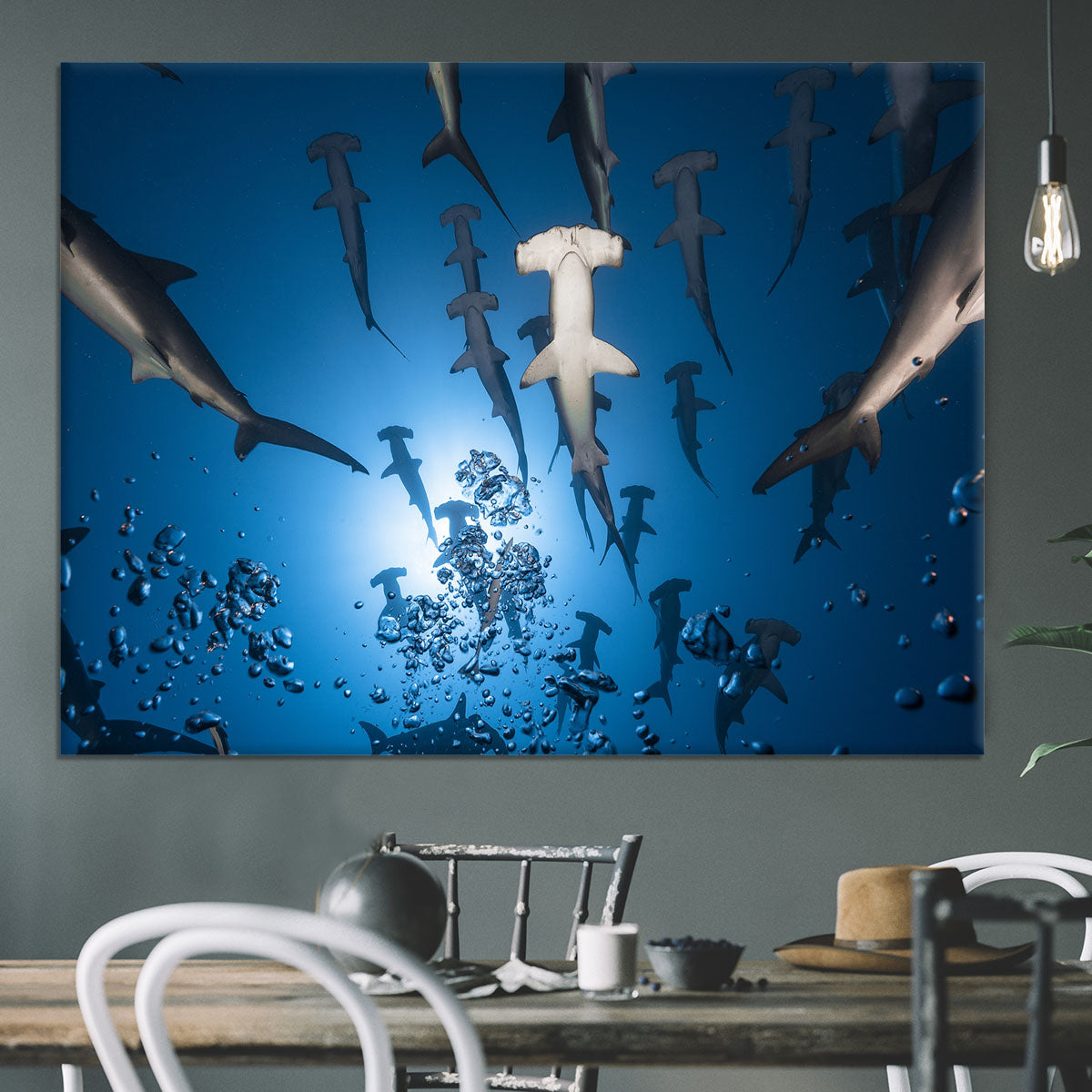 Hammerhead Shark Canvas Print or Poster - Canvas Art Rocks - 3
