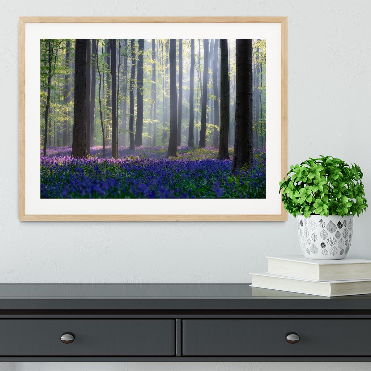 Bluebells Framed Print - Canvas Art Rocks - 3