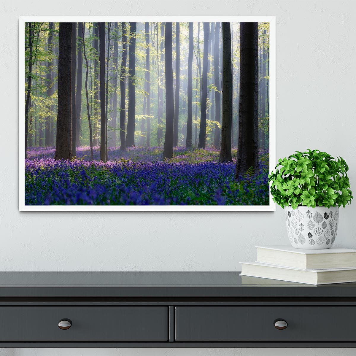 Bluebells Framed Print - Canvas Art Rocks -6