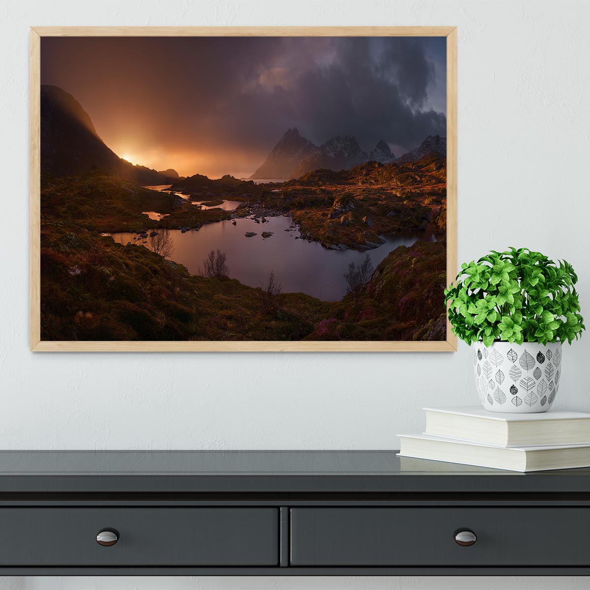 Sunrise Over Lofoten Framed Print - Canvas Art Rocks - 4