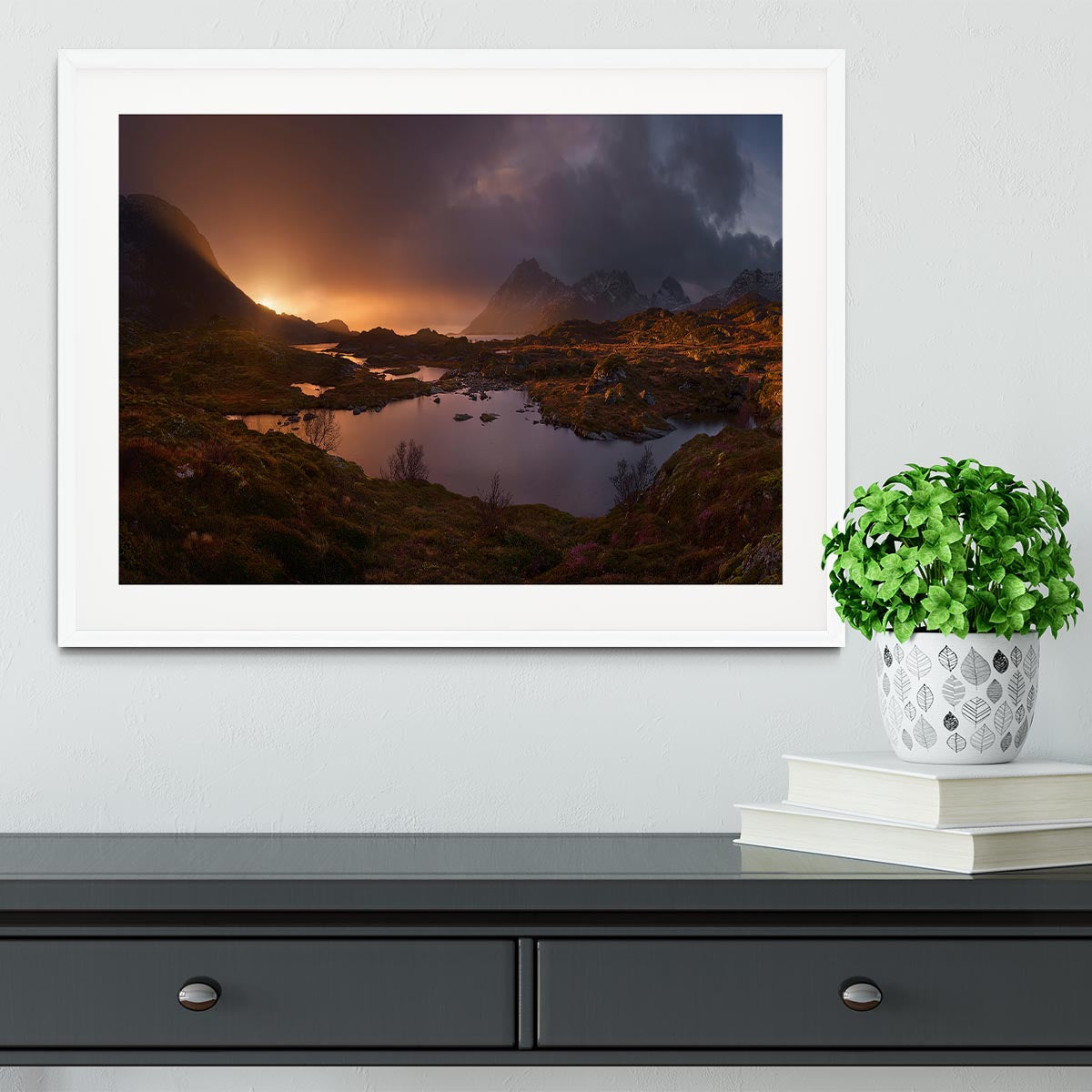 Sunrise Over Lofoten Framed Print - Canvas Art Rocks - 5