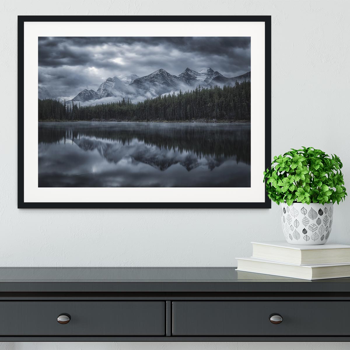 Cold Mountains Framed Print - Canvas Art Rocks - 1