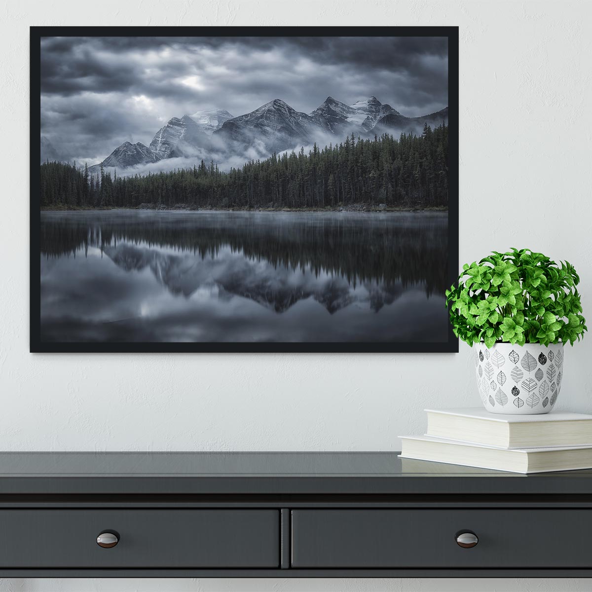 Cold Mountains Framed Print - Canvas Art Rocks - 2