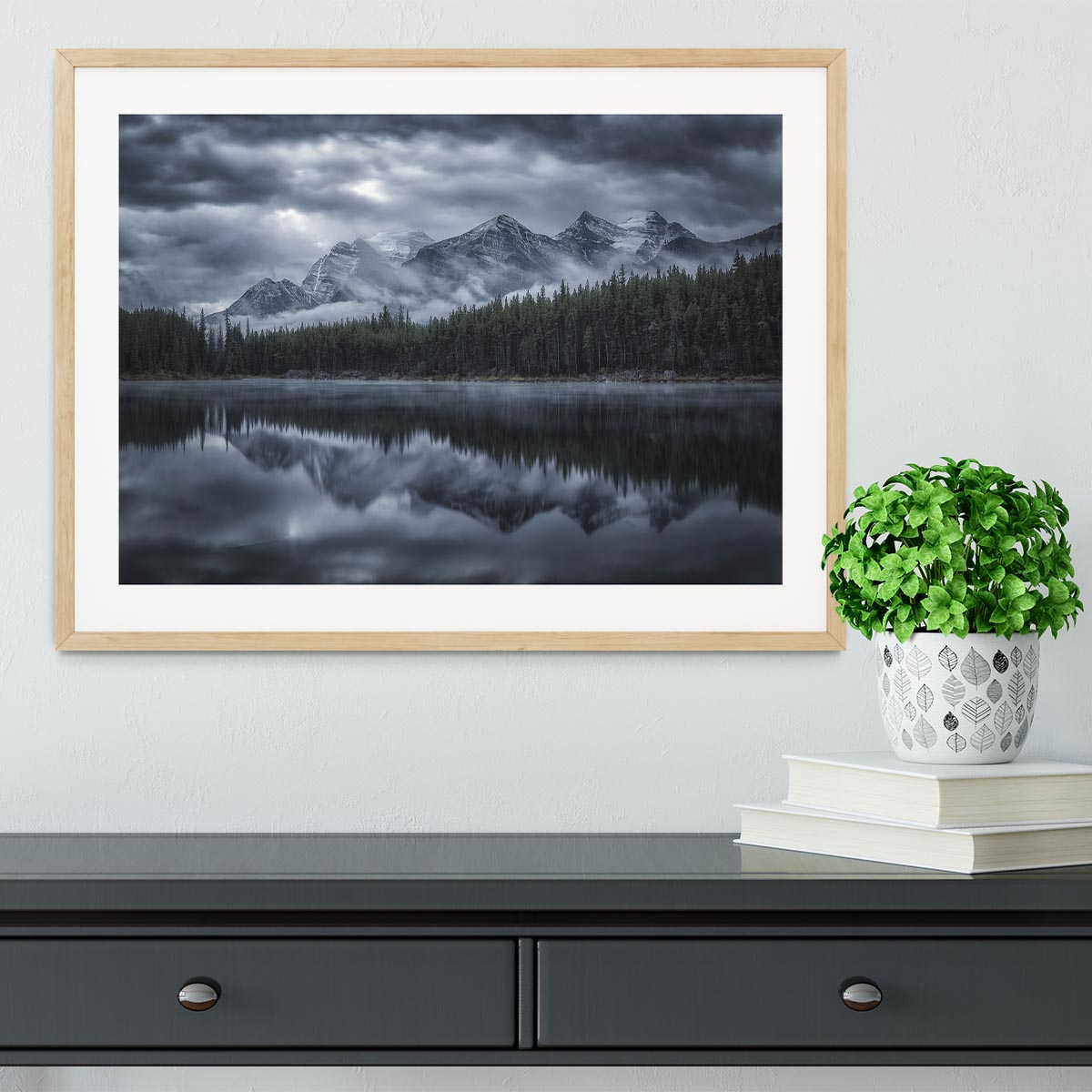 Cold Mountains Framed Print - Canvas Art Rocks - 3