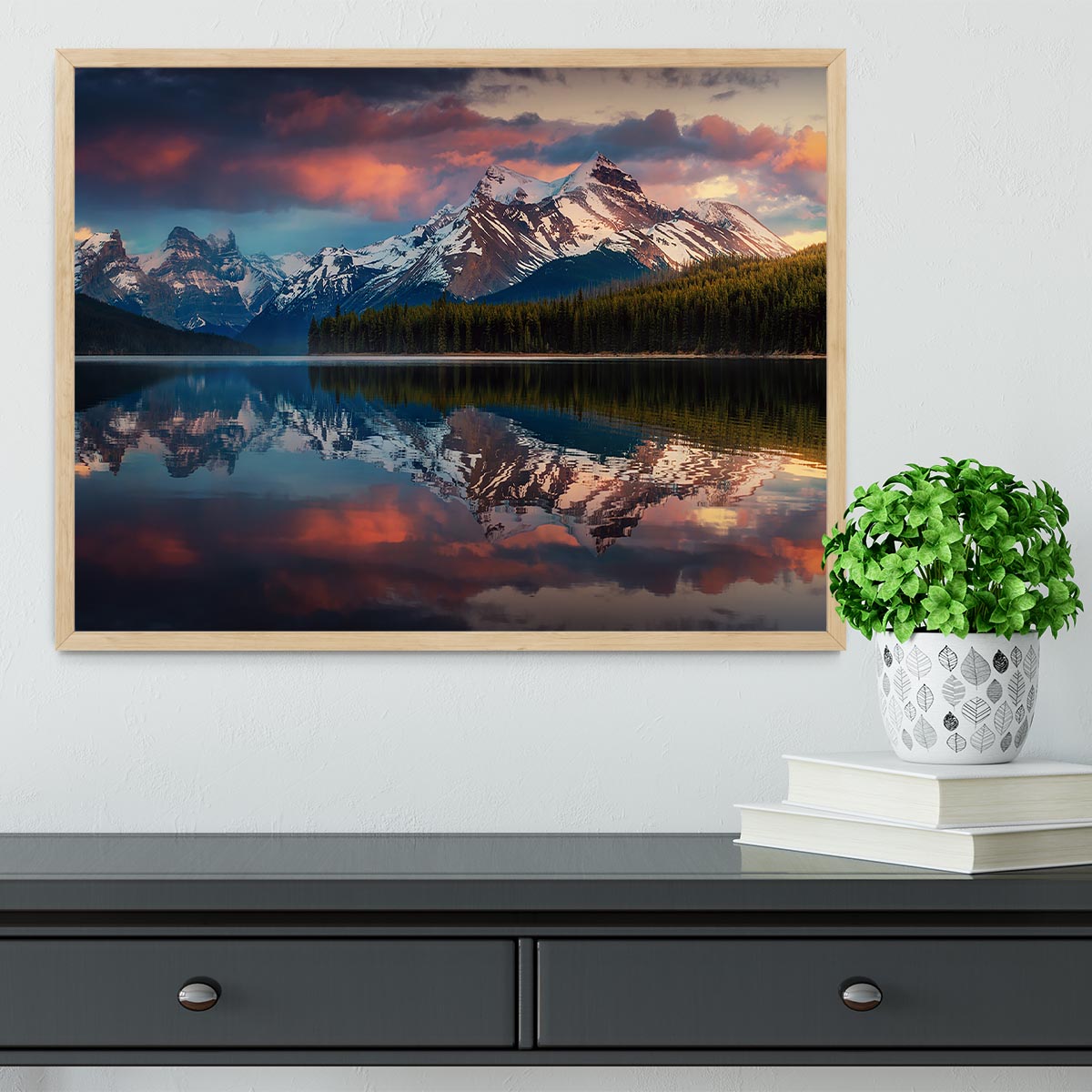 Maligne Color Framed Print - Canvas Art Rocks - 4