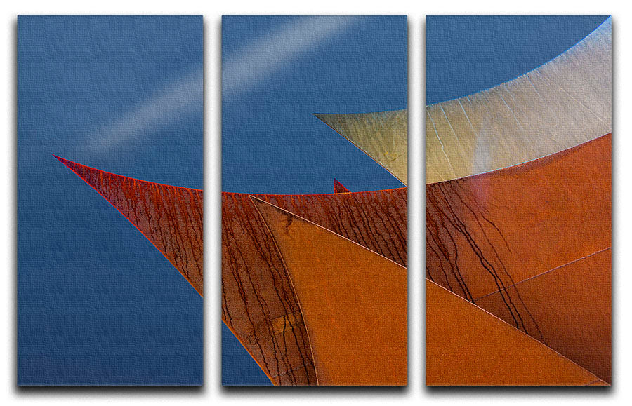 Whimsical Points 3 Split Panel Canvas Print - Canvas Art Rocks - 1
