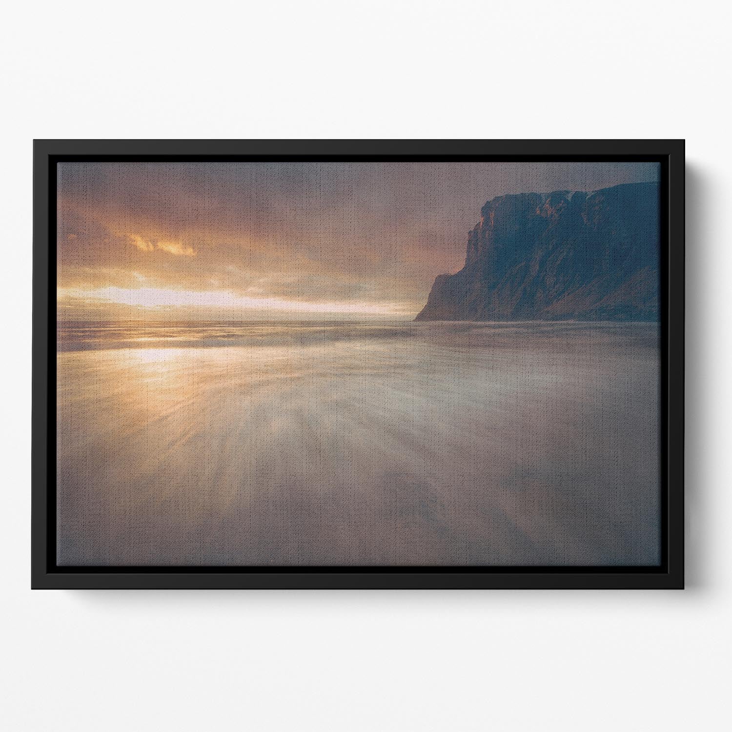 Kvalvika Floating Framed Canvas - Canvas Art Rocks - 2