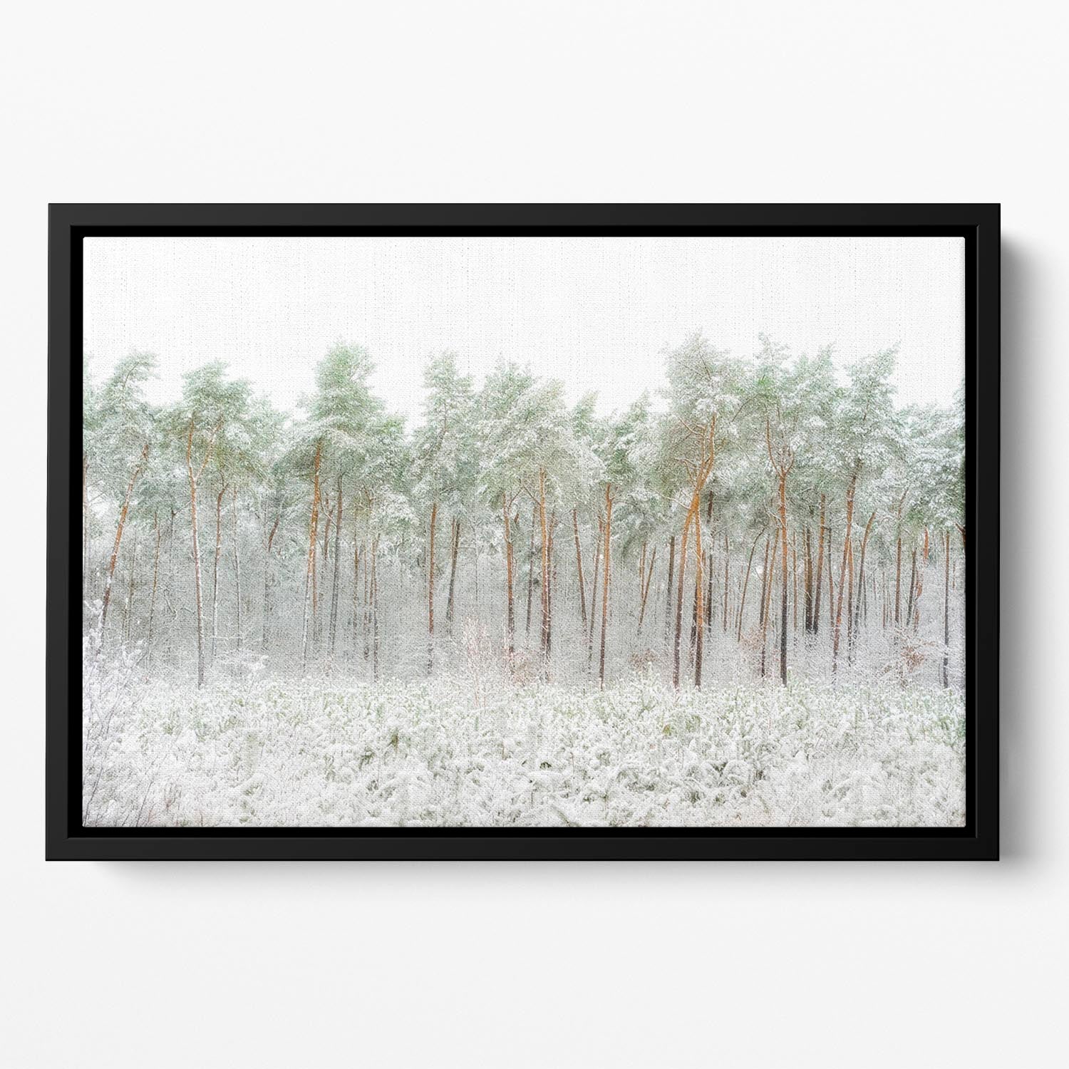 Snow World Floating Framed Canvas - Canvas Art Rocks - 2