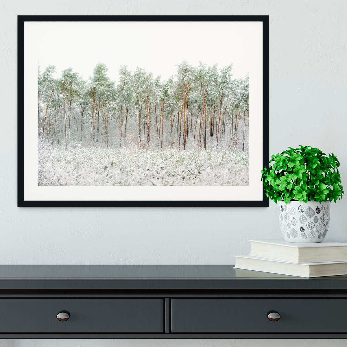 Snow World Framed Print - Canvas Art Rocks - 1