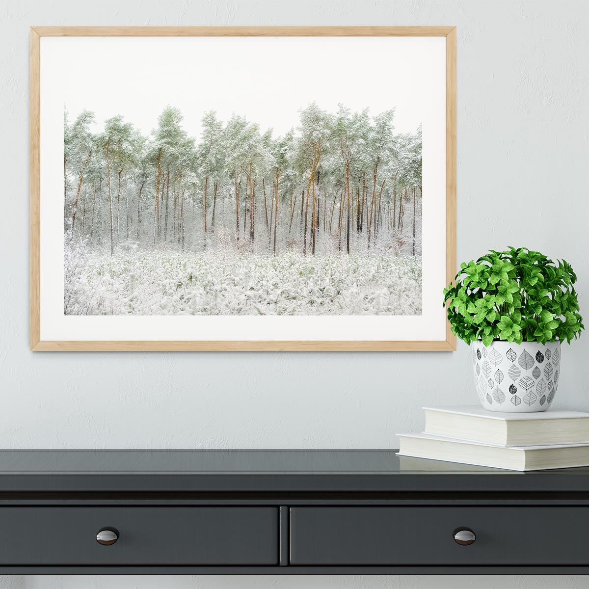 Snow World Framed Print - Canvas Art Rocks - 3