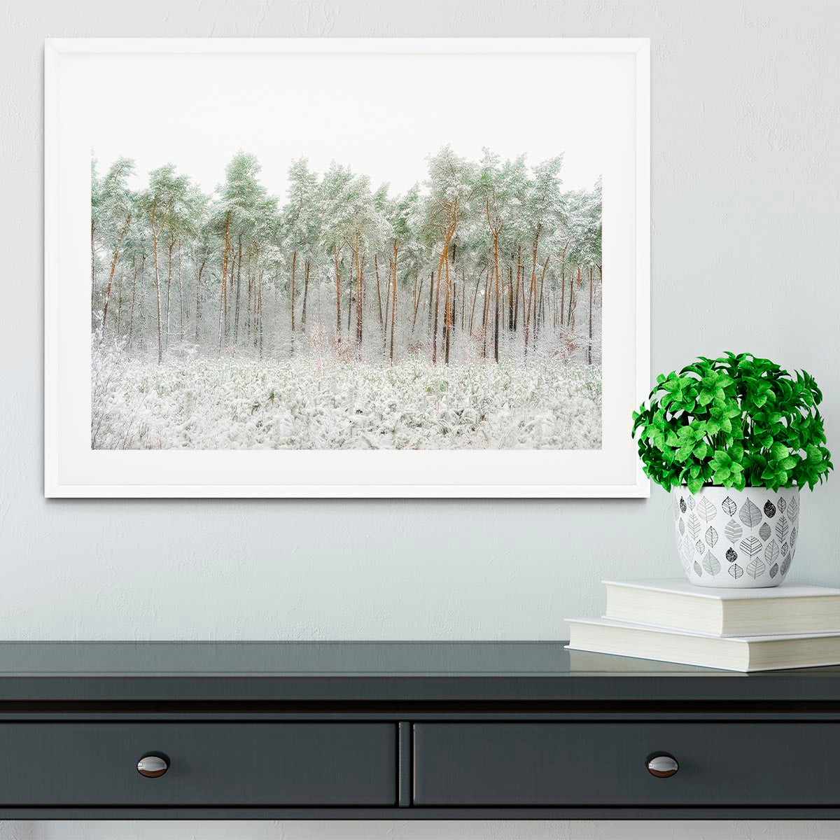 Snow World Framed Print - Canvas Art Rocks - 5