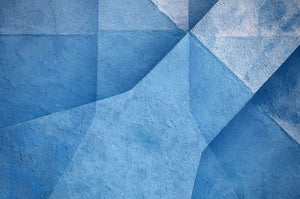 Blue Abstract Wall Mural Wallpaper - Canvas Art Rocks - 1