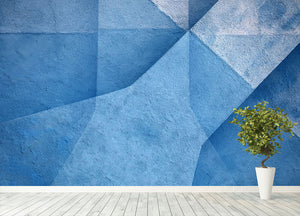 Blue Abstract Wall Mural Wallpaper - Canvas Art Rocks - 4
