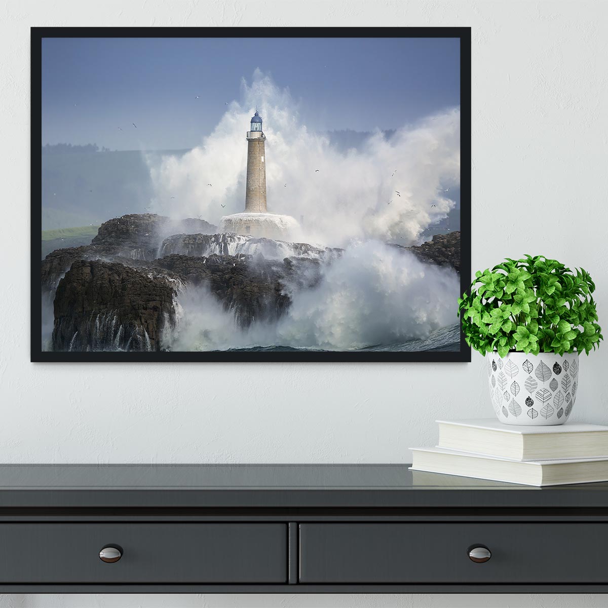 Wild Sea Framed Print - Canvas Art Rocks - 2