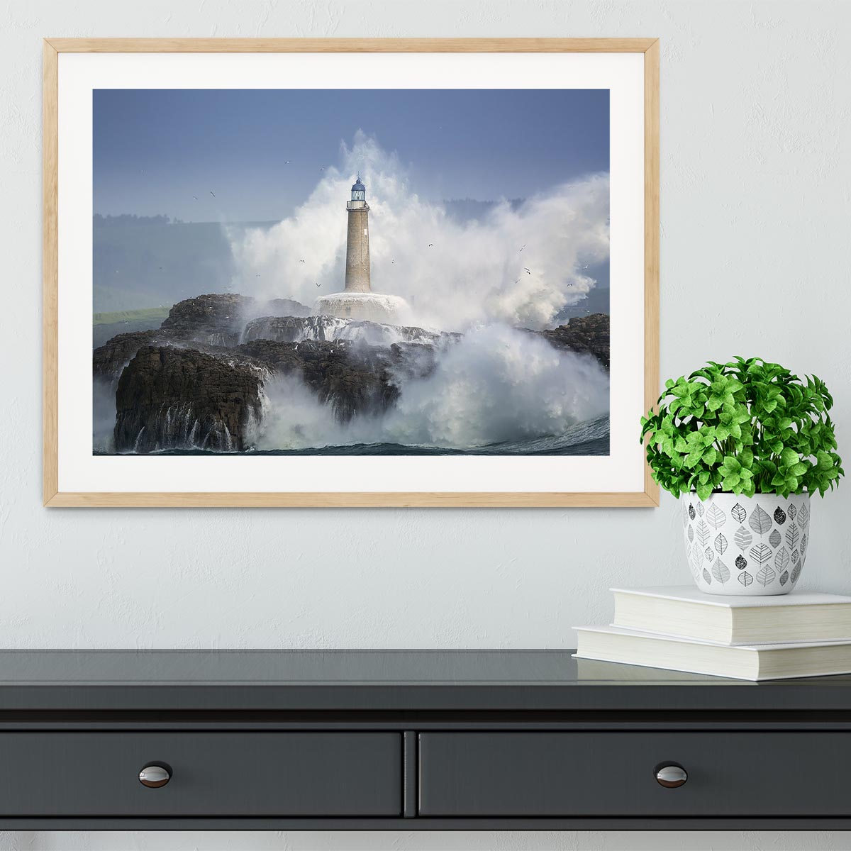 Wild Sea Framed Print - Canvas Art Rocks - 3