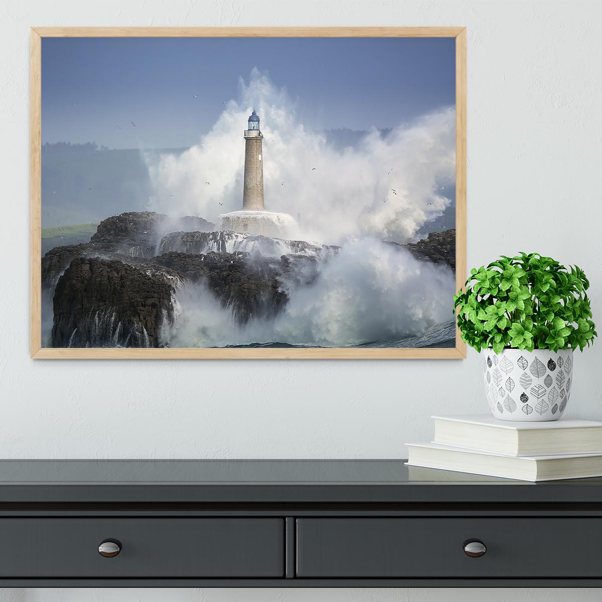 Wild Sea Framed Print - Canvas Art Rocks - 4