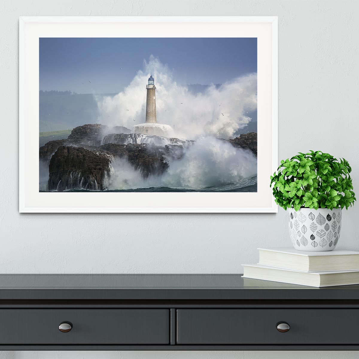 Wild Sea Framed Print - Canvas Art Rocks - 5