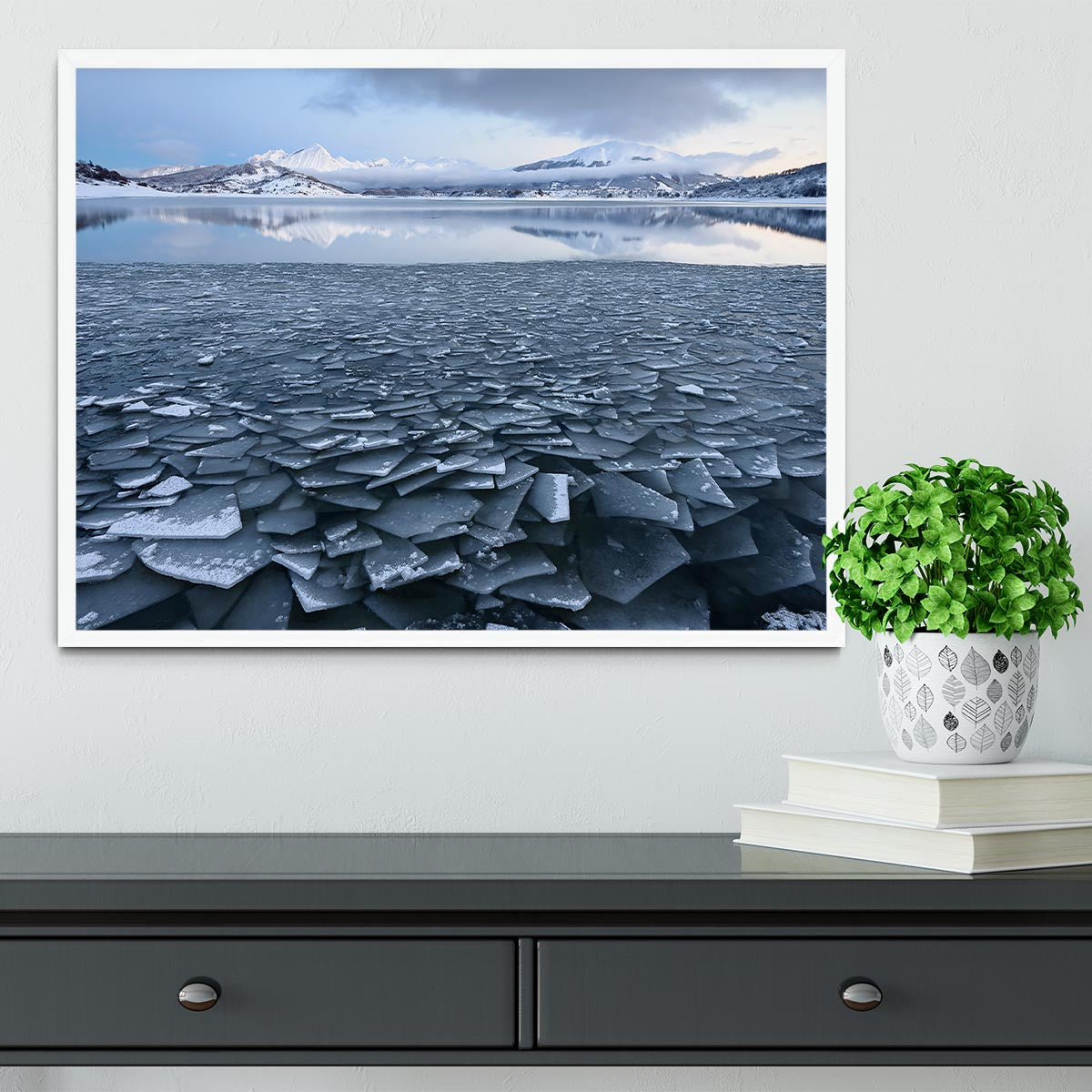 Ice Shards Framed Print - Canvas Art Rocks -6