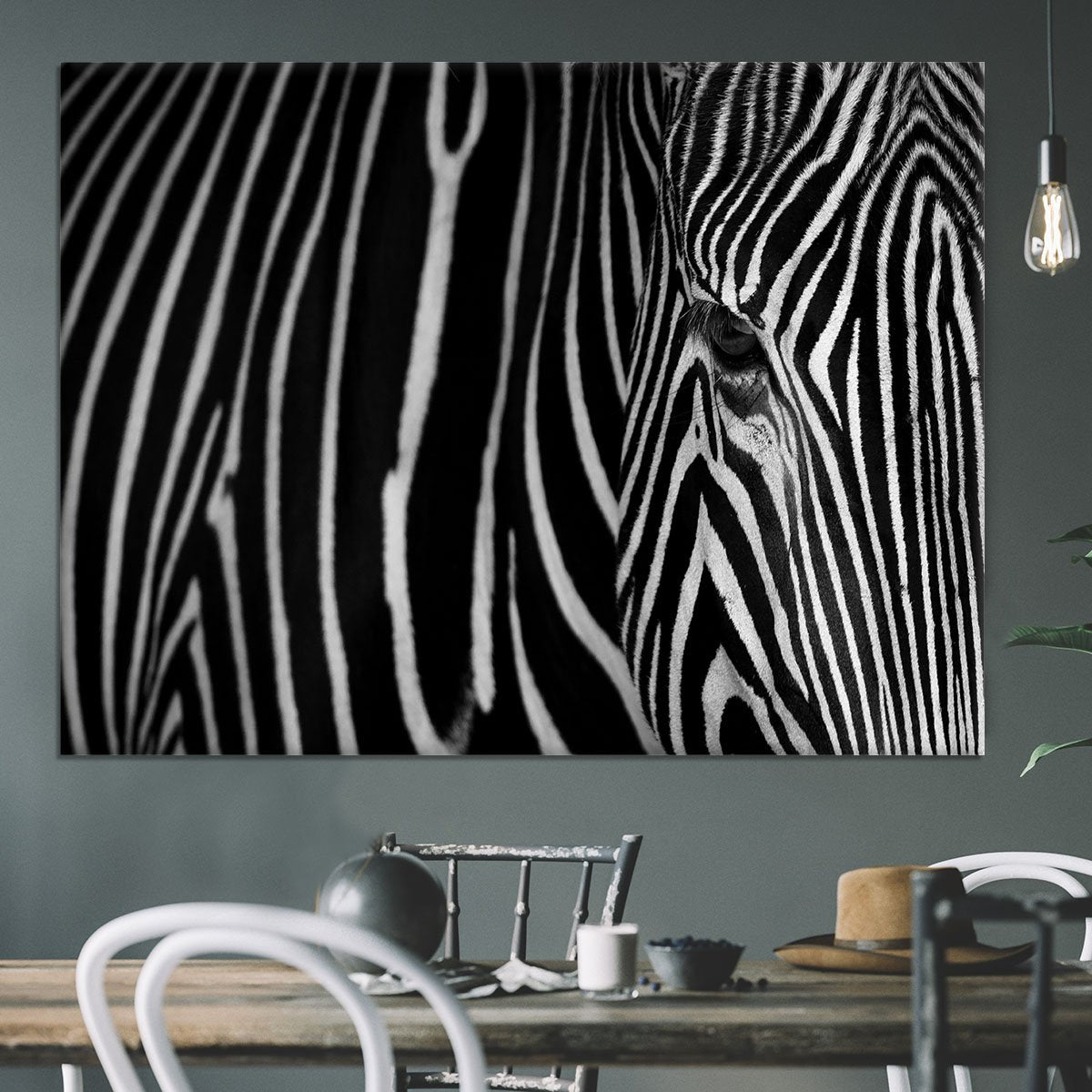 Zebra Pattern Canvas Print or Poster - Canvas Art Rocks - 3