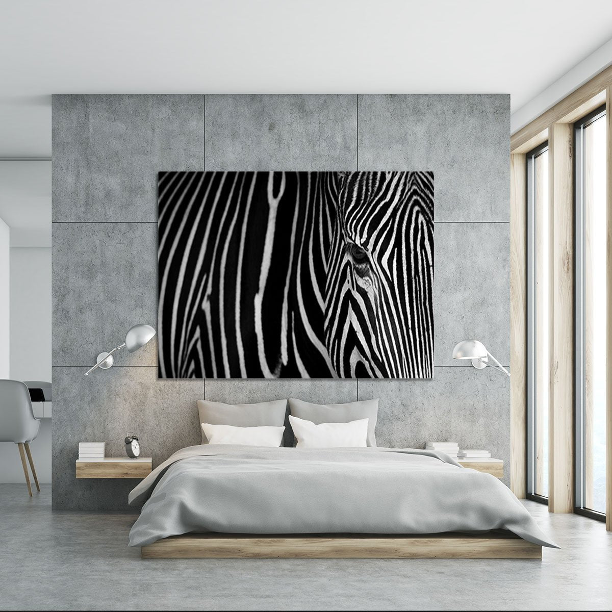 Zebra Pattern Canvas Print or Poster - Canvas Art Rocks - 5
