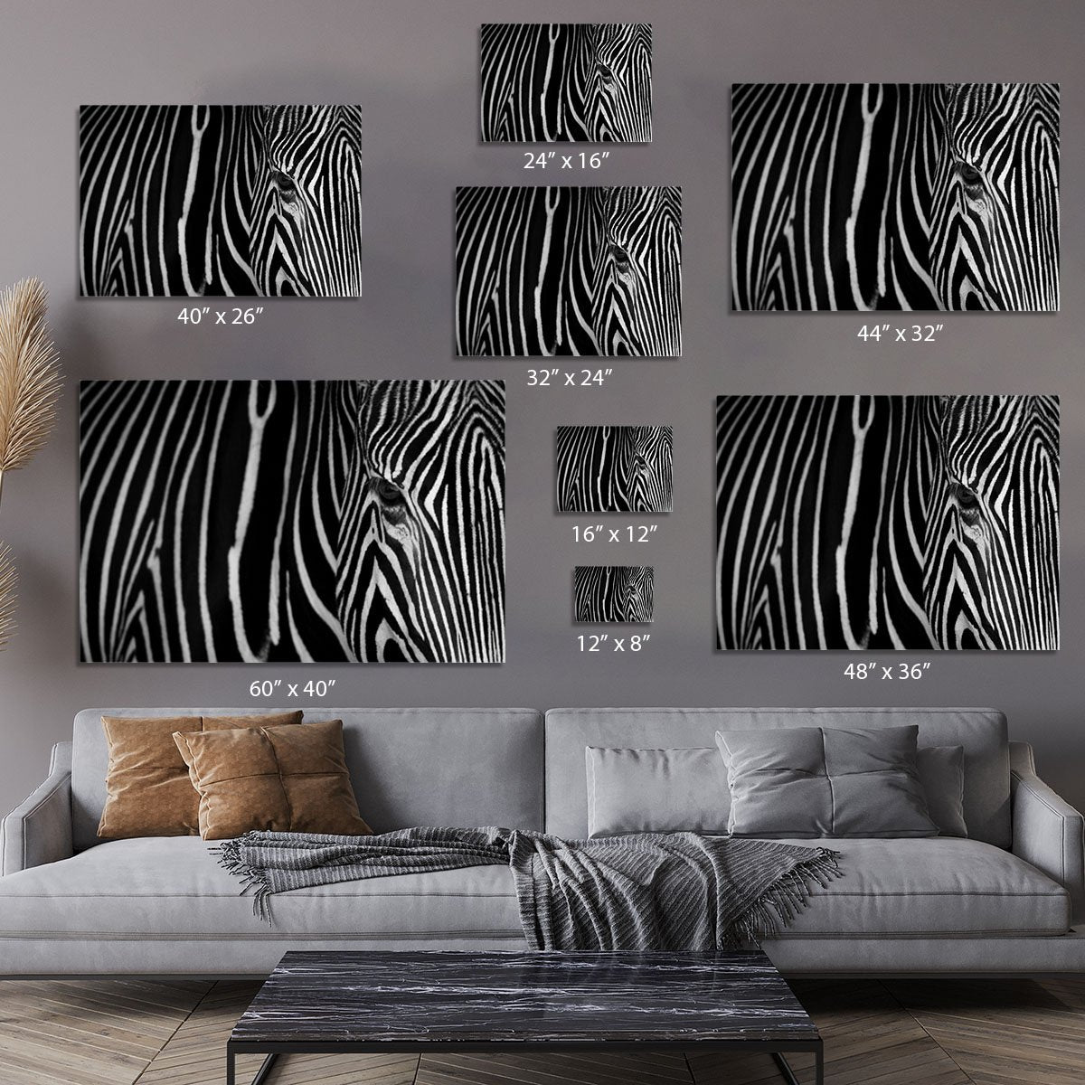 Zebra Pattern Canvas Print or Poster - Canvas Art Rocks - 7