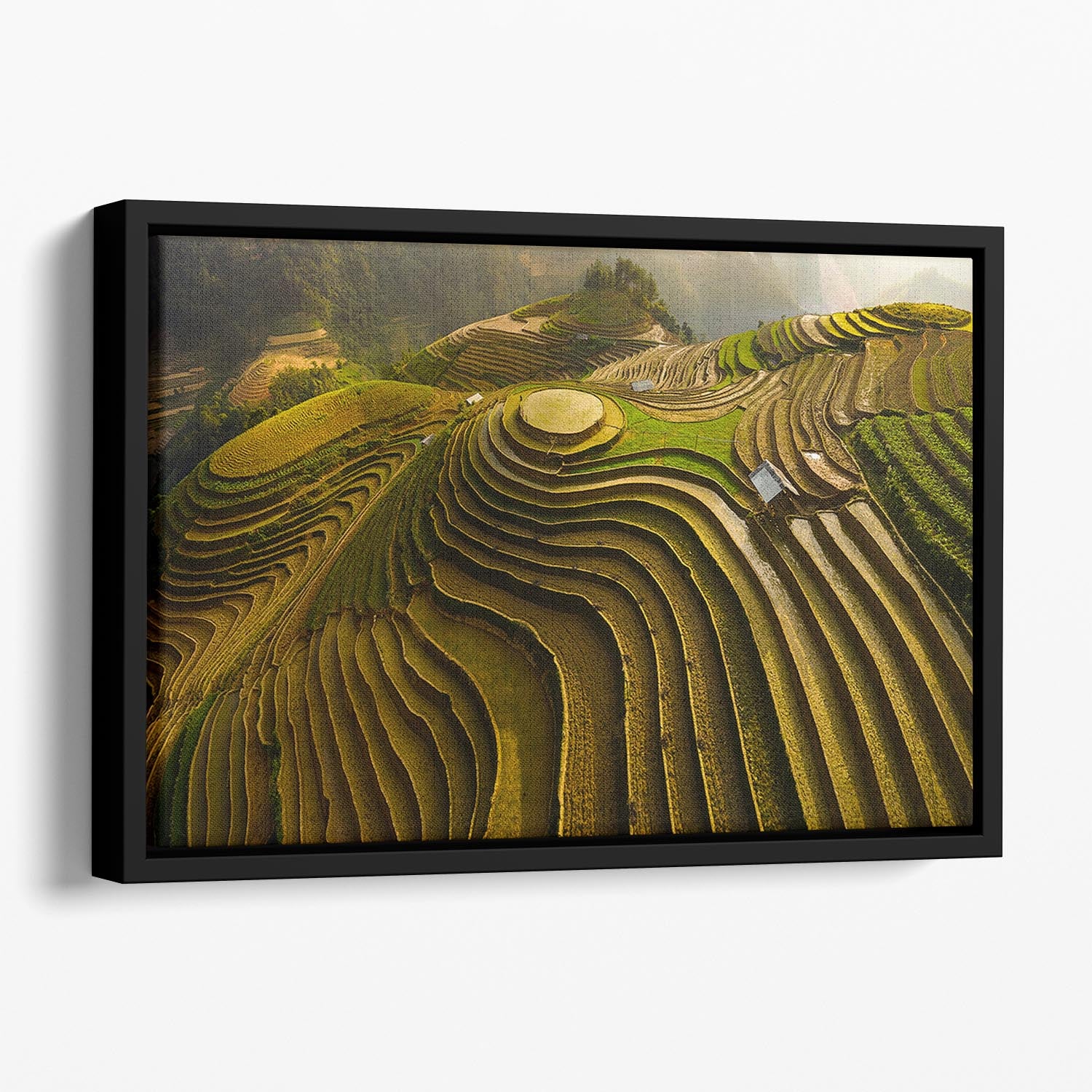 Mu Cang Chai Vietnam Floating Framed Canvas - Canvas Art Rocks - 1