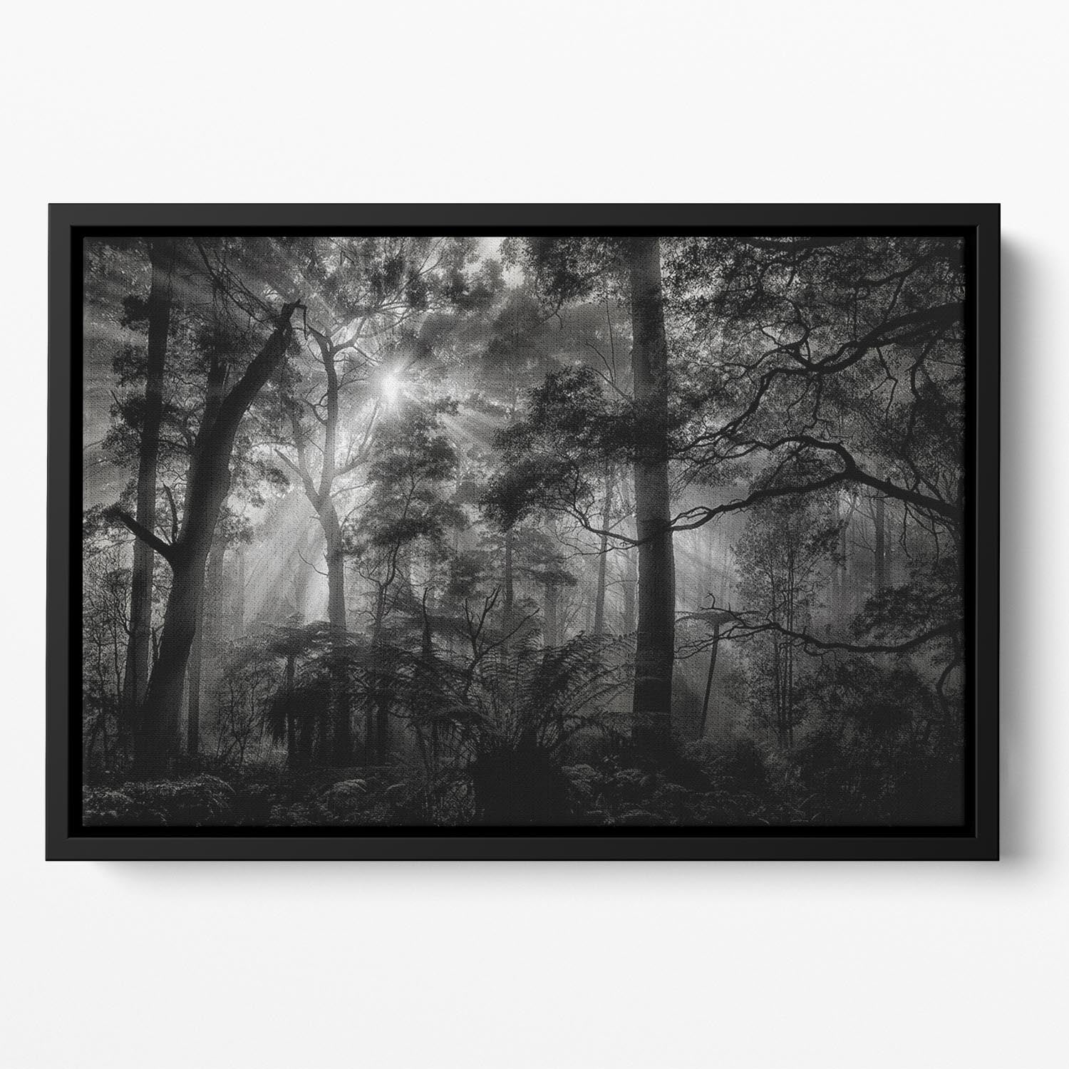 Primary Forest Floating Framed Canvas - Canvas Art Rocks - 2